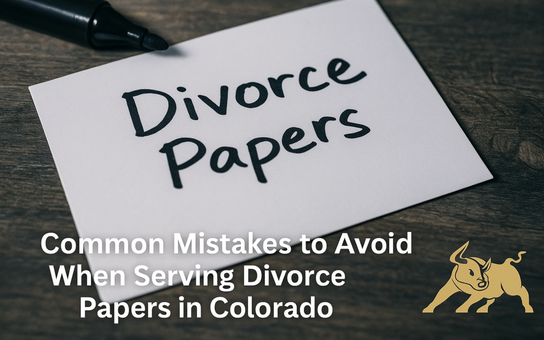 Common Mistakes to Avoid When Serving Divorce Papers in Colorado